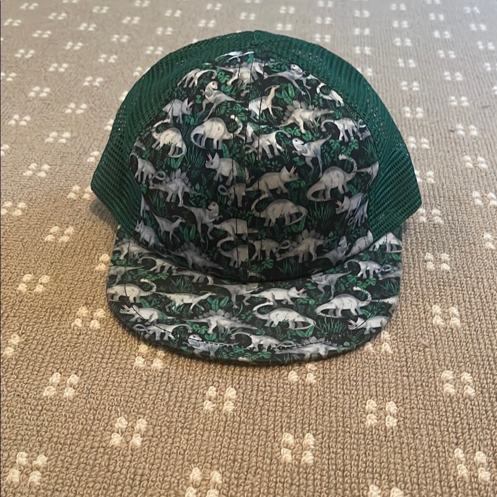 Dinosaur Print Green Trucker Hat